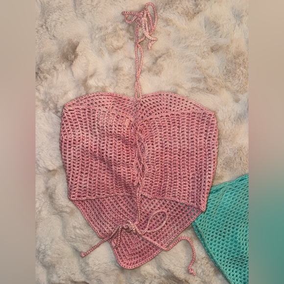 Dreamy Crochet Bundle for your tropical holiday - 2 halters, one tube, 1 dress - Picture 2 of 16